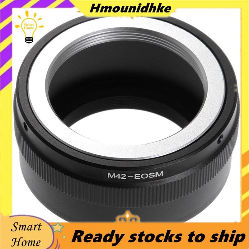 อะแดปเตอร์แหวนอะแดปเตอร์แหวน M42-EOSM สําหรับ M EF-M M2 M3 M5 M5II M6 M10 M50 M50II M100 กล้อง M42 4