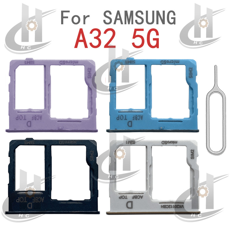 สําหรับ Samsung Galaxy A32 5G A326 SM-A326B ซิมการ์ดถาดผู้ถือการ์ด Reader SD Slot Adapter อะไหล่