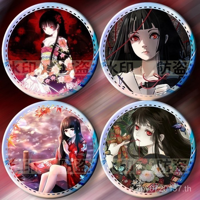 ป้ายโรงเรียนส่ง Yan Moai ของขวัญจี้อุปกรณ์ต่อพ่วงเข็มกลัด Hell Girl Badge ของขวัญของที่ระลึกบาร์ R4E