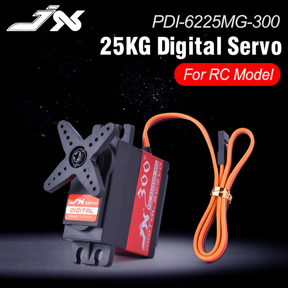 JX Digital Servo PDI-6225MG-300 6V 25KG เกียร์โลหะแรงบิดขนาดใหญ่สําหรับรุ่น RC