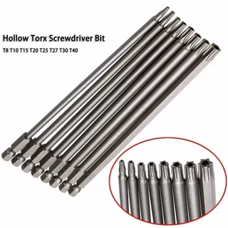 PERF 8PCS Hex Head Allen ประแจเจาะ Bits ชุด, 1/4 นิ้ว 100 มม.150 มม.200 มม.Torx ไขควงชุด Bit,ฮาร์ดแวร์อุปกรณ์เสริม T8-T40 ไฟฟ้าหกเหลี่ยม Bit ประแจใช้