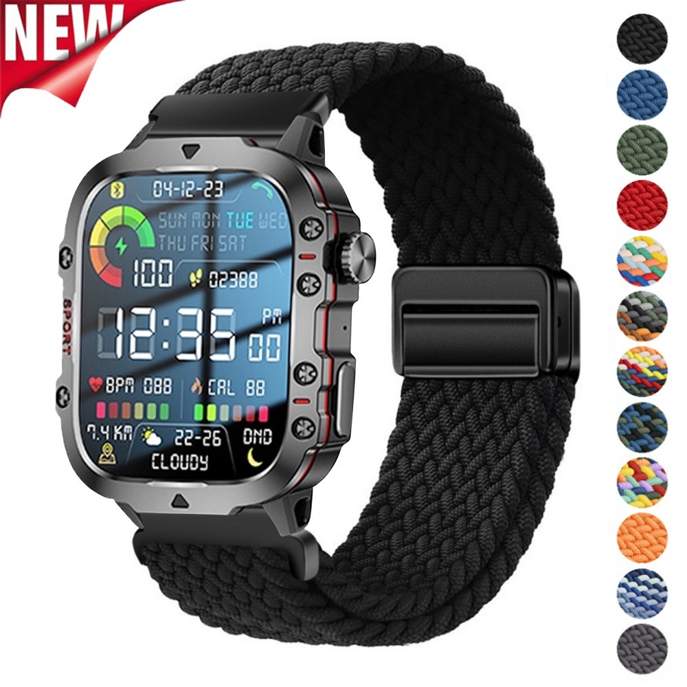 20 22 มม.สําหรับ aolon tetra R4/S3/S2 Magnetic Nylon Loop สายกีฬาสําหรับ aloon Navi R4/R3/R2/aolon M