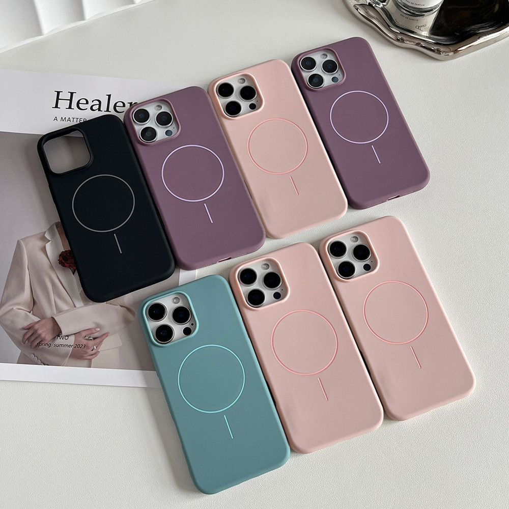 เคสโทรศัพท์ Magnetic เคส For Samsung A56 A36 5G A26 A16 S25 S24 S23 Ultra S24 FE เคสโทรศัพท์มือถือ Matte วงแหวนแม่เหล็ก