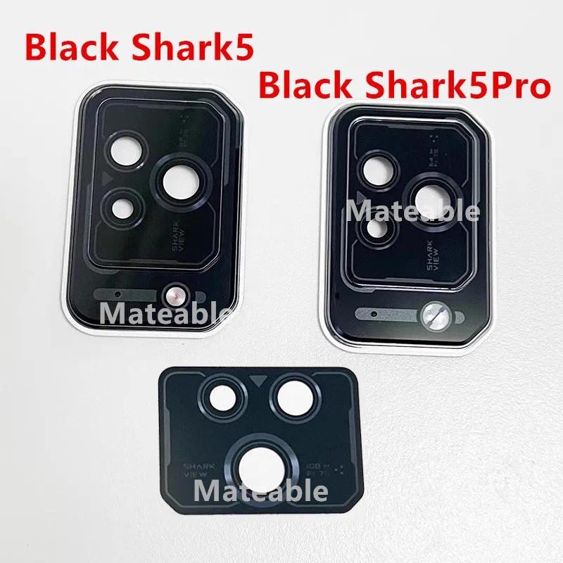 1X สําหรับ Xiaomi Black Shark 5 Pro เลนส์กล้องพร้อมกรอบกระจกซ่อมด้านหลังเปลี่ยนชิ้นส่วนซ่อม