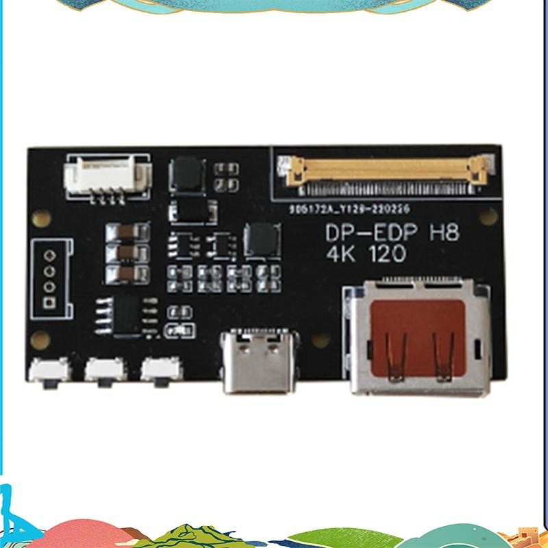 DP to EDP 4K 120HZ DIY4K Driver Board 4K 2K 1080 อะแดปเตอร์สําหรับจอแสดงผลแบบพกพา (A)