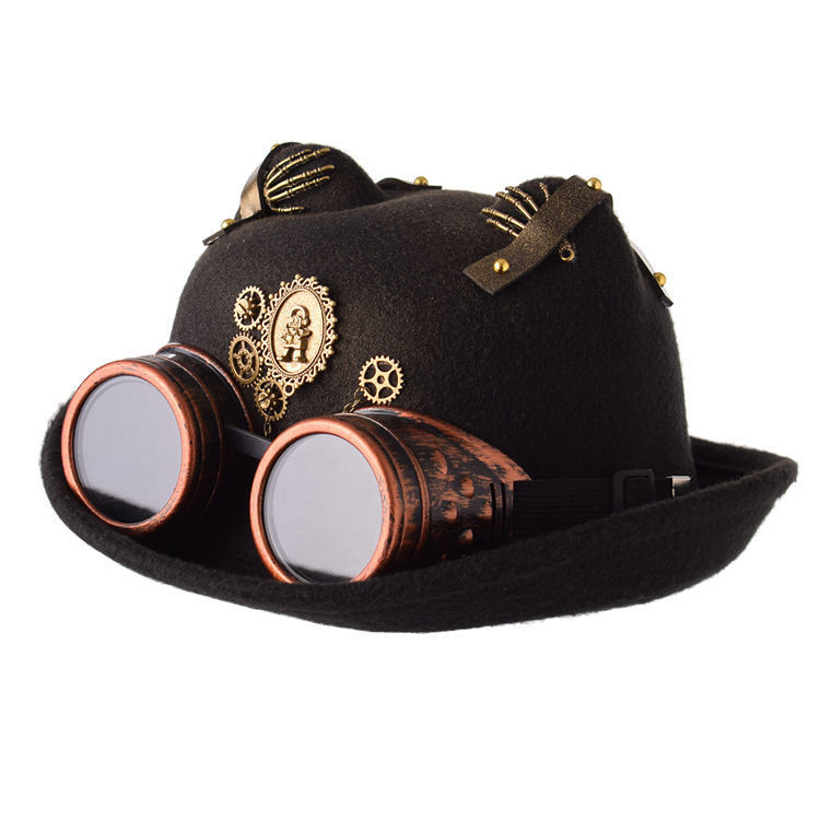 Steampunk Retro Gear Dome Top Hat Lolita Lolita Cat Ears Halloween Ball Show