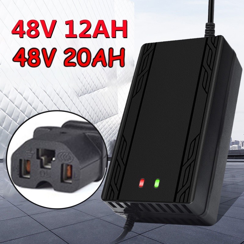 Adapter สายชาร์จ ขนาด 48V20AH เครื่องชาร์จจักรยานไฟฟ้า มอเตอร์ไฟฟ้า 48V12AH 60V20AH 72V20ah