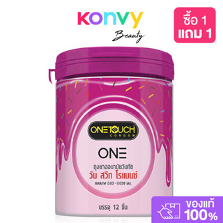 Onetouch One Condom วันทัช ถุงยางอนามัย [12pcs] (49mm/52mm/5…