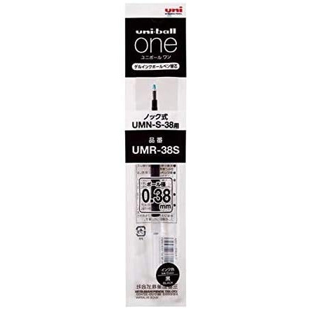 [ส่งตรงจากประเทศญี่ปุ่น] ดินสอ Mitsubishi Uni-ball One หมึกเปลี่ยน 0.38mm สีดำ UMR38S.24 【× 3 แท่ง】