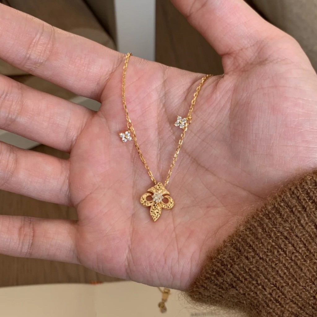 สร้อยคอน้ำแข็งบด สไตล์ยุโรปANC สำหรับผู้หญิง