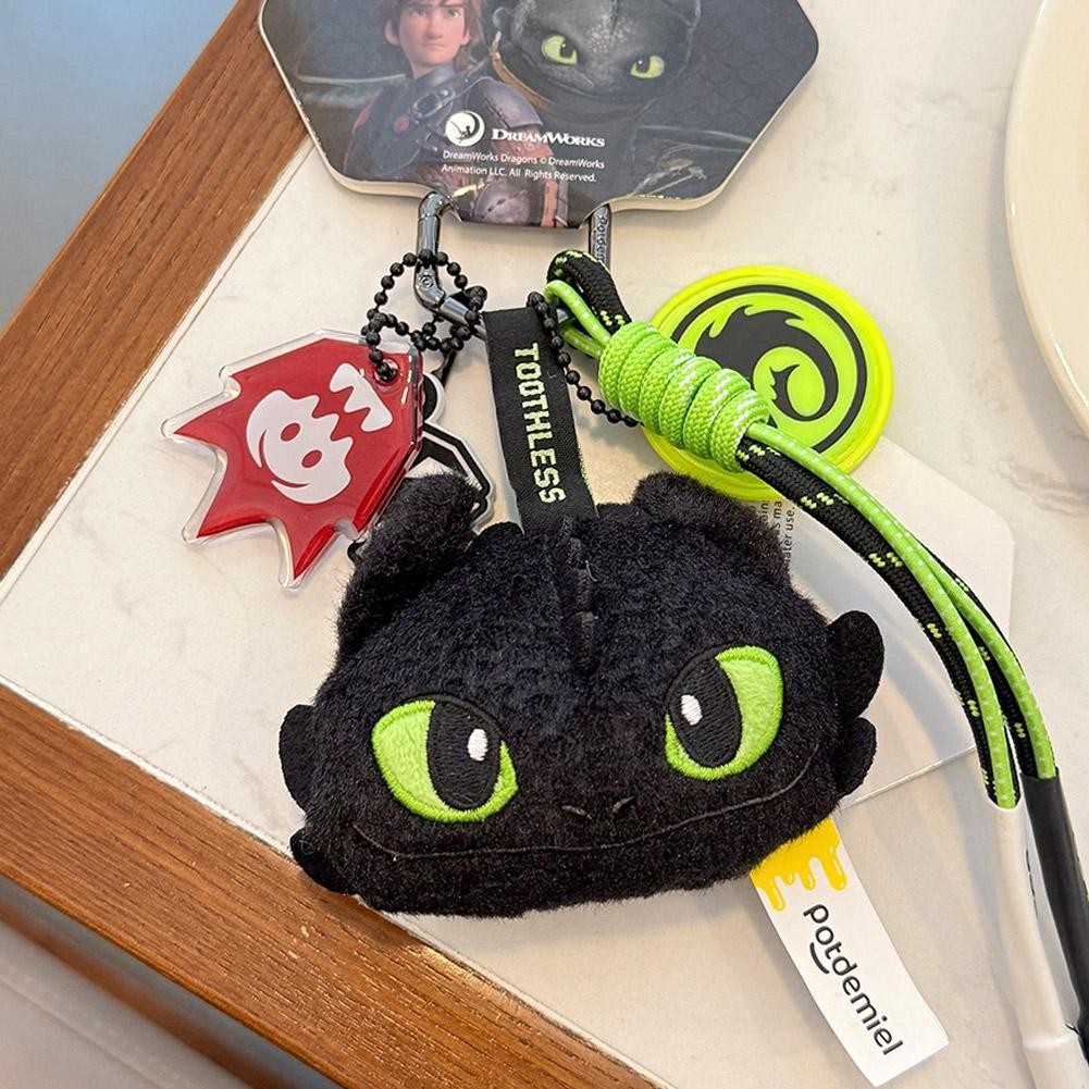 How Train To Your Dragon Toothless ตุ๊กตาตุ๊กตาสําหรับสาวตุ๊กตาของเล่นพวงกุญแจจี้สําหรับเด็ก H6r4