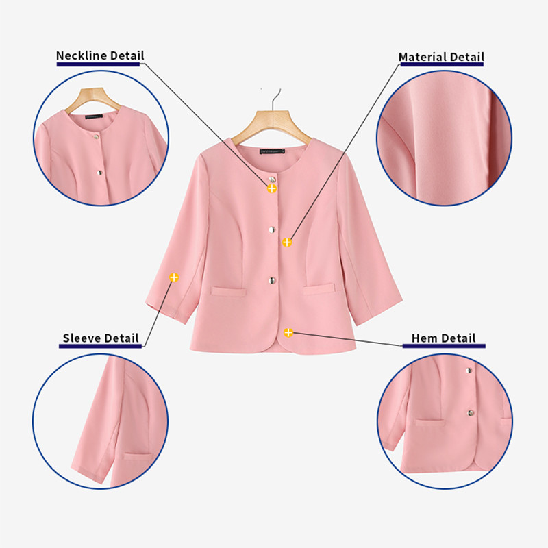 ZANZEA เสื้อเบลาส์สไตล์เกาหลี แขนยาว คอกลม ติดกระดุม เพื่อสาวOL — صورة 8