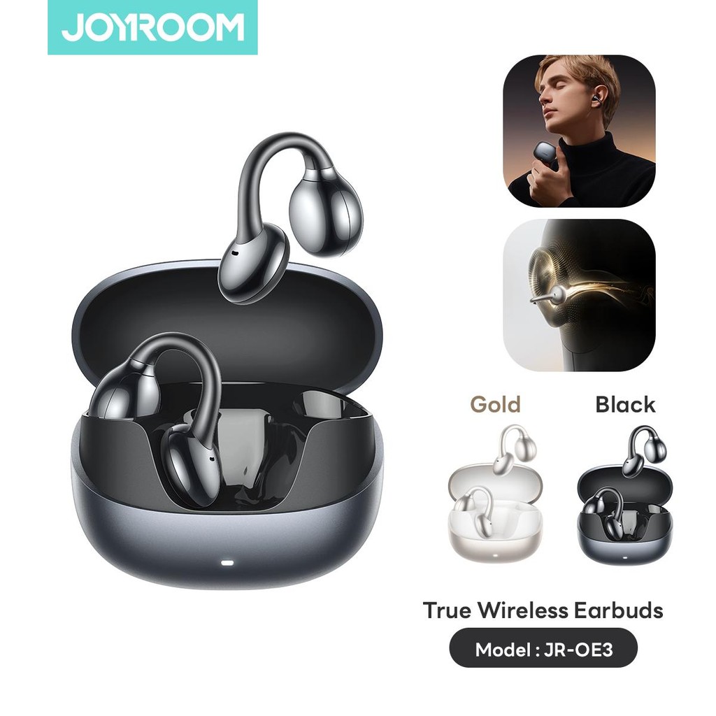 JOYROOM JR-OE3 หูฟังบลูทูธ Open-Ear เบาสบาย กันน้ำ IPX4 เสียงใส ชัดทุกย่านเสียง