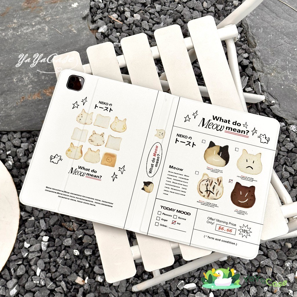 🦢จัดส่งภายใน24ชั่วโมง🦢เคสiPad Air7/6 mini7 Cat Biscuits iPad gen11 gen7 Soft Case iPad gen6 9.7