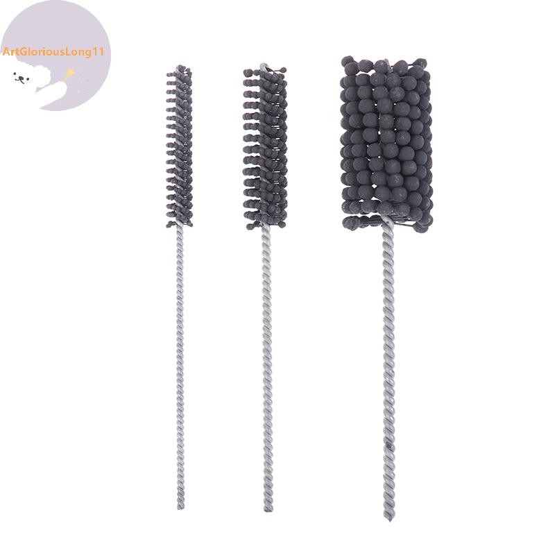 ArtGloriousLong ยืดหยุ่นกระบอก Honing แปรง Φ12-40 มม.Gart 320 ขัดสําหรับเหล็กอ่อนสแตนเลสเหล็กหล่อนุ่