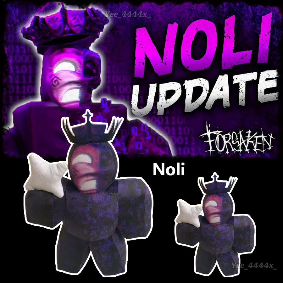 Forsaken Noli Plushie Roblox ตัวละครเกม Noli ของเล่นตุ๊กตาเกมอุปกรณ์ต่อพ่วงของขวัญสําหรับเด็กผู้ใหญ่