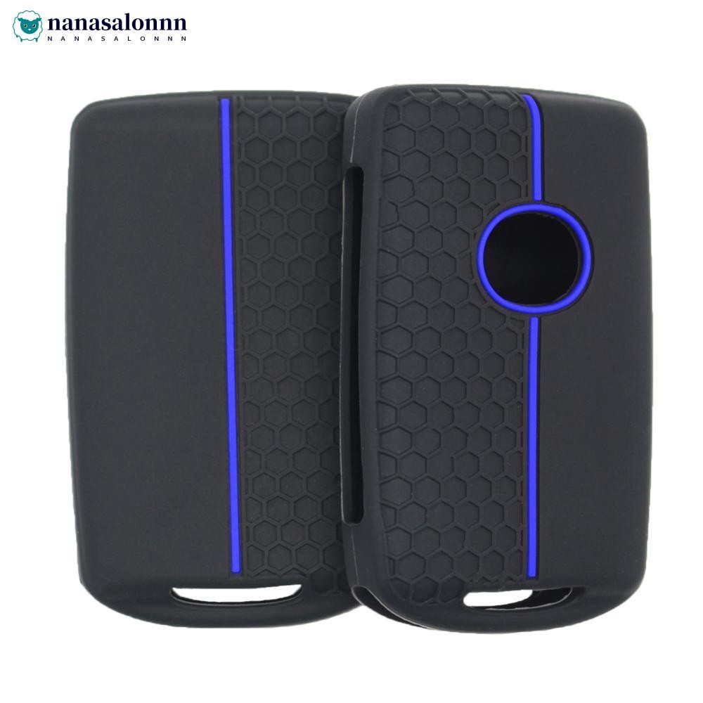 NANASALONNN ซิลิโคนกุญแจรถอุปกรณ์เสริมพวงกุญแจปกป้อง Fob สําหรับ Mazda 3 6 Cx30 Cx9 Cx5 Cx8 MX5 MX30