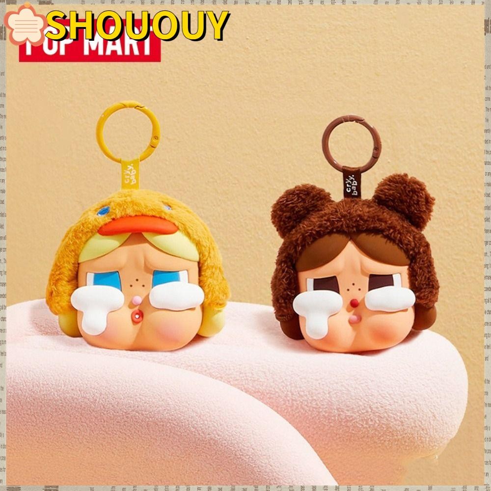 หูฟัง SHOUUY , Crying Again Series POP MART CRYBABY หูฟัง, แฟชั่นการ์ตูนซิลิโคนน่ารักกระเป๋าหูฟัง