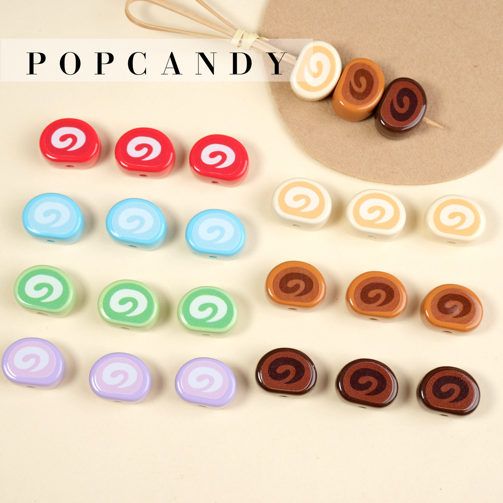 โซ่โทรศัพท์มือถือสไตล์การ์ตูน ทำจากอะคริลิกและลูกปัด มีความน่ารักและเป็นงานแฮนด์เมด