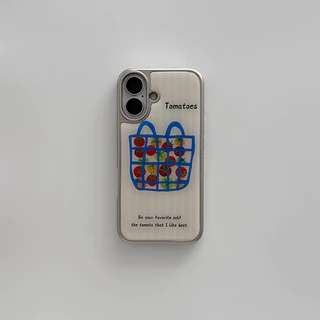 ความรู้สึกขั้นสูง จัดส่งจากประเทศไทย สไตล์อินสตา แมะเขือเทศfor iPhone เคสไอโฟน 13 12 11 PRO MAX 16 15 14 X XS MAX XR 7/8