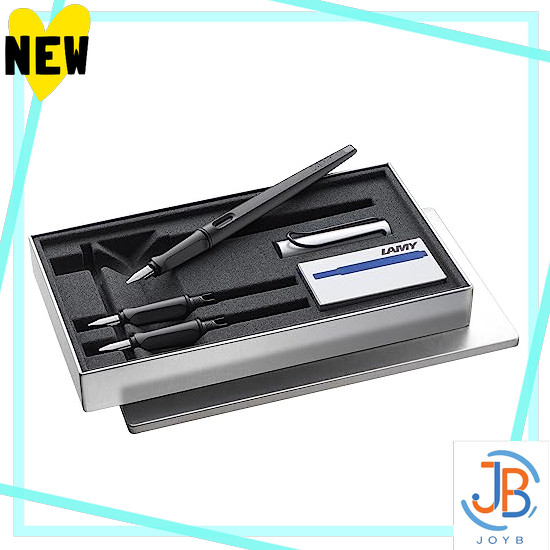 Direct From Japan LAMY joy AL black calligraphy fountain pen set, black - Fountain pen with 3 differ