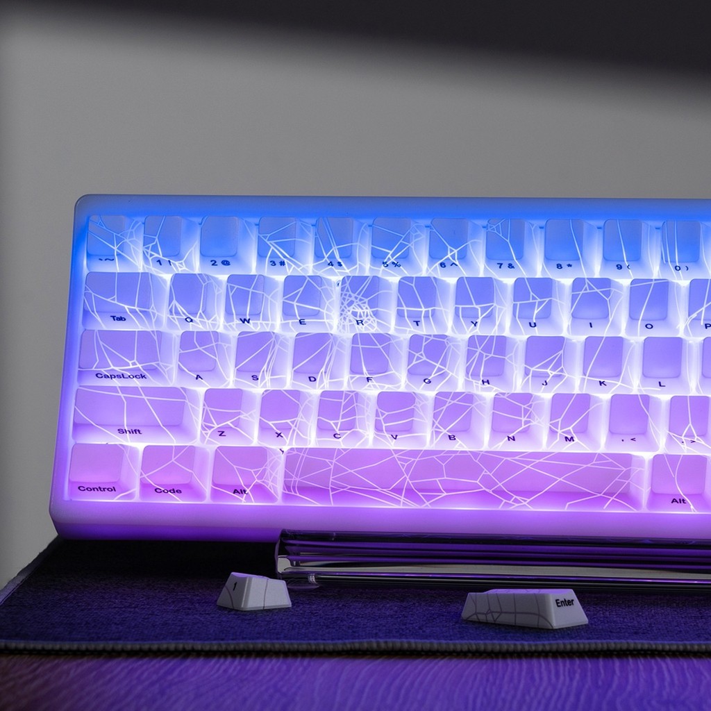 X XVX [Spider Web 2.0] ปุ่มกดรูปแบบที่เลือกโปร่งใส IMD Craft Side แกะสลักที่ไม่ซ้ํากัน Creative Magn