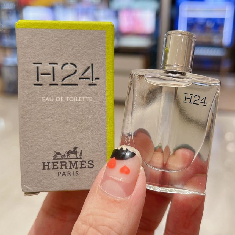 Hermes/Hermes Rhythm H24 Mens Eau De Toilette Fresh Long-Lasting Green Leaf Fuqi Fragrance Test Tube