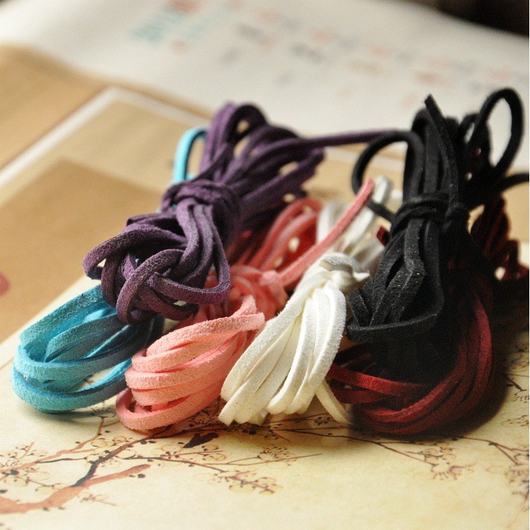 วัสดุทำเครื่องประดับโฮมเมด เชือกกำมะหยี่ขนาด 2.0 มม สีน้ำตาล อุปกรณ์ทำเองราคาถูก 0.38 หยวน/เมตร