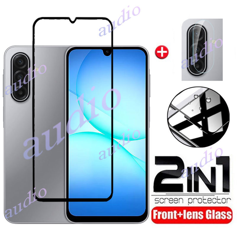 SAMSUNG สําหรับSamsung A17 5G 2in1 กระจกนิรภัยฟิล์มสําหรับSamsung Galaxy A17 A27 A37 A57 A07 LTE 5G 