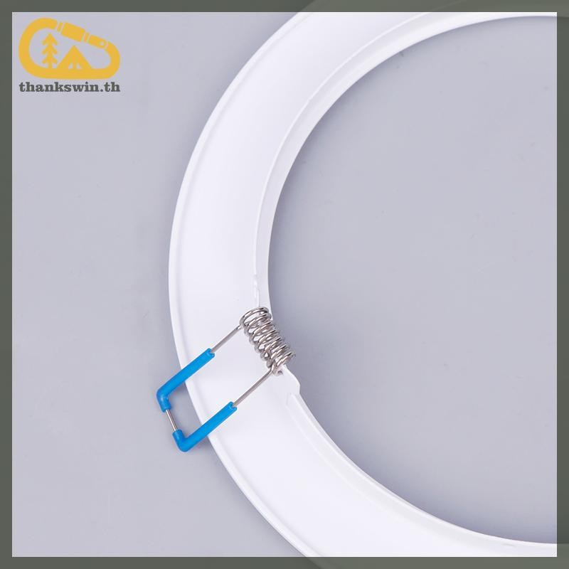 Thankswin LED Downlight Spotlight วงเล็บขาตั้งอะแดปเตอร์โคมไฟ Shade แหวนรูขยายสีขาวกรอบด้านนอกตัด Remedial วงกลม th ราคา ถูกที่สุด ดีลบีเคเค แกลเลอรีภาพที่ 7