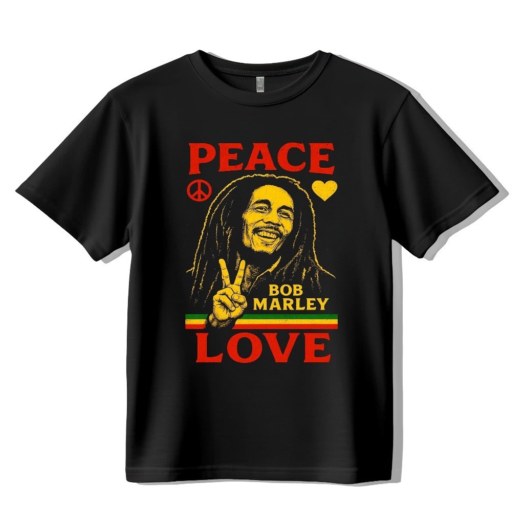 ( NGR ) Music Icon Reggae BOB MARLEY เสื้อยืด I เสื้อยืด Distro หนา 24s M-XXL