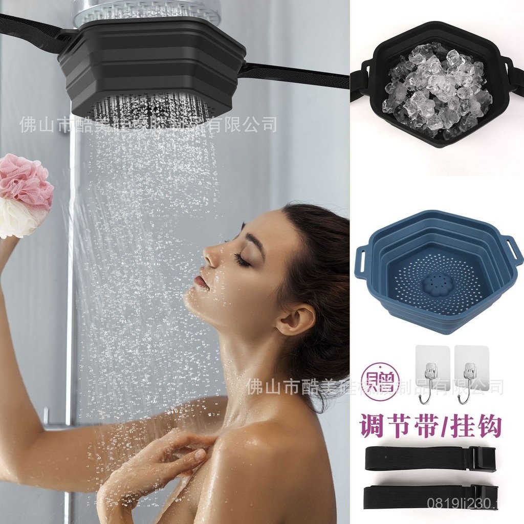 อ่างอาบน้ํา lce อ่างอาบน้ํา s Ice Cross-Border Bath Ice ซิลิโคน ColdWater Therapy พับได้ CBVG