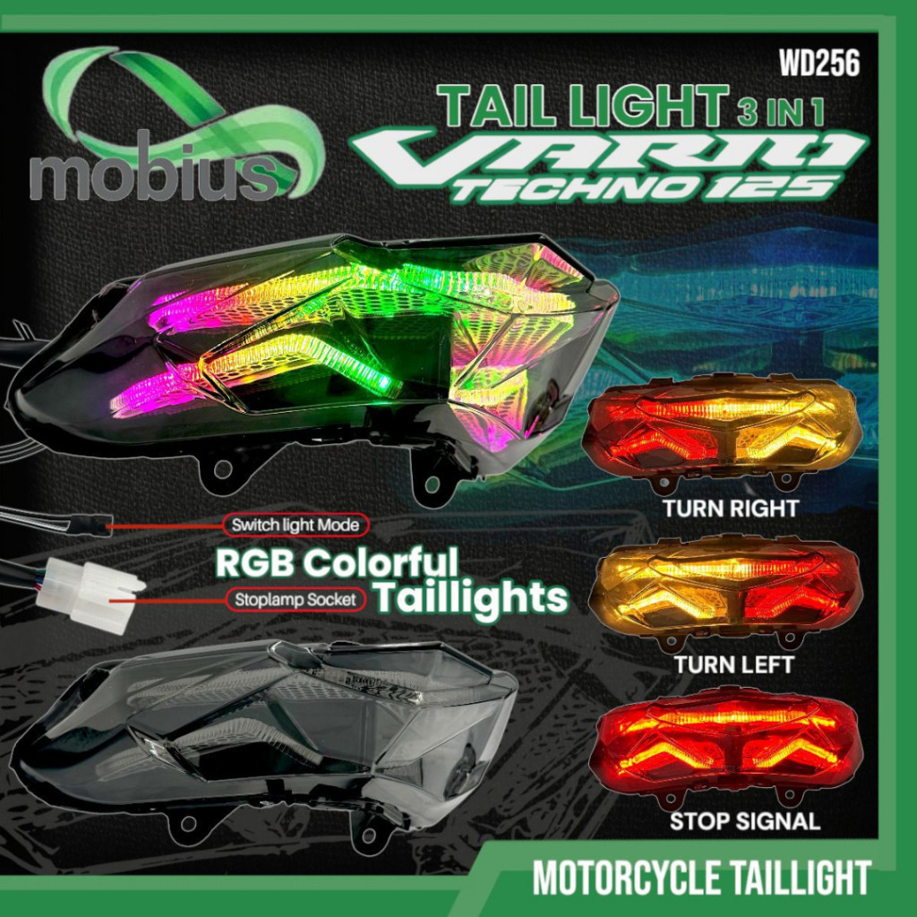 (Mobius WD 256) Lazy Stop Lamp vario techno 125 RGB WD256 Mobius