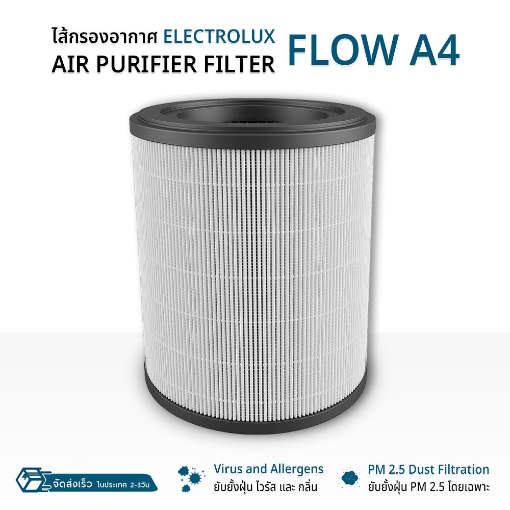 ไส้กรอง Electrolux Flow A4 รุ่น FA41-400WT FA41-402GY FA41-403BL EP53-46UGA EP53-45SWA เครื่องฟอก อา