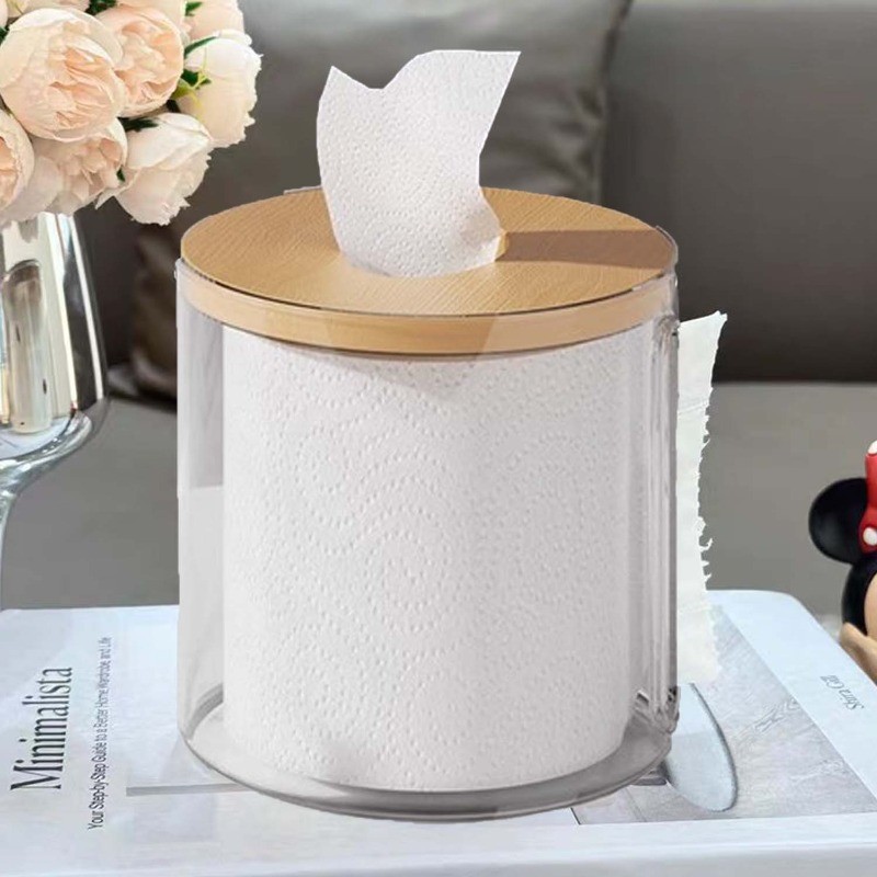 ที่ใส่กระดาษชําระพร้อมช่องเสียบด้านข้าง-กล่องใส่กระดาษม้วนดีไซน์เฉพาะสําหรับห้องน้ํา/ห้องนั่งเล่นภาชนะเก็บทิชชู่ในครัวเรื - รูปที่ 2