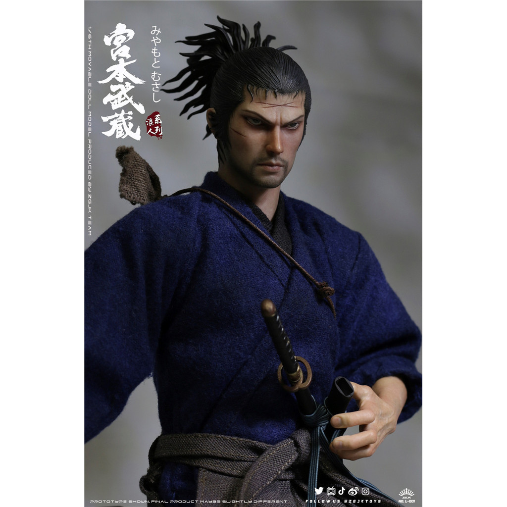 [Collection Boutique] พร้อมสต็อก ZGJKTOYS L-001 1/6 Ronin Series Miyamoto Musashi Ingenuity Action F