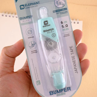 Elephant (ตราช้าง) เทปลบคำผิด 6m รุ่นบัมเปอร์ Bumper และ ไส้เติม หน้ากว้างมี3ขนาด4.2,5,6mm. - คละสี