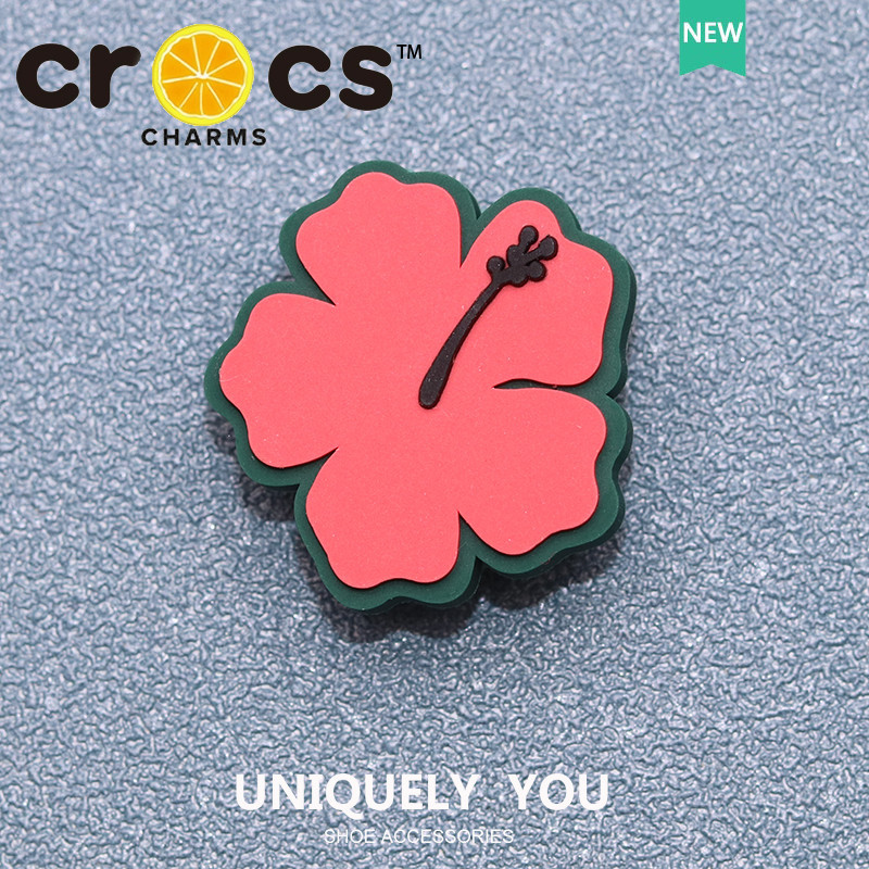 JIBBITZ cross charms ตัวติดรองเท้า Flower Pine ดีไซน์ธรรมชาติ ตัวติดรองเท้า cross