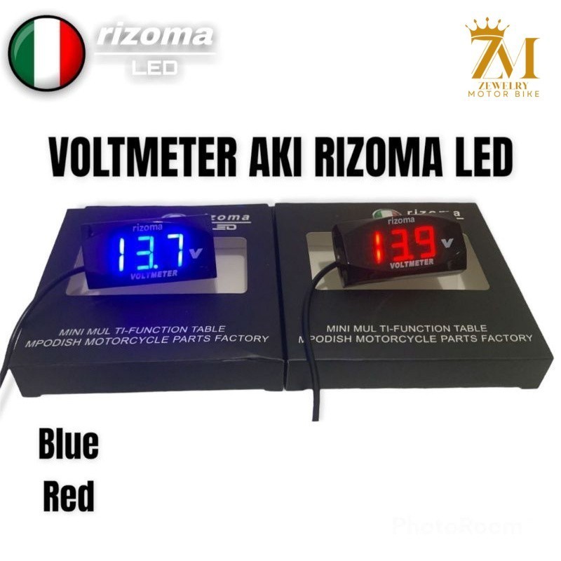 [ZM] Rizoma แบตเตอรี่ LED VOLT METER RIZOMA VOLT METER