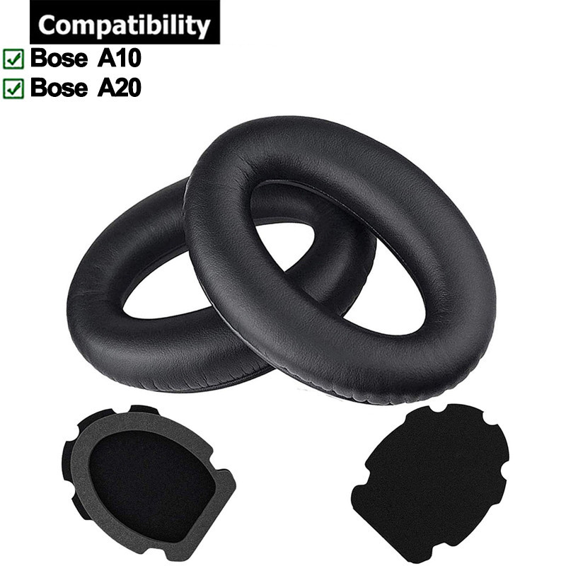1 คู่แผ่นรองหูฟังสําหรับ Bose Aviation ชุดหูฟัง X A10 A20 หูฟังแผ่นรองหูฟังเบาะฟองน้ําชุดหูฟัง Earmu
