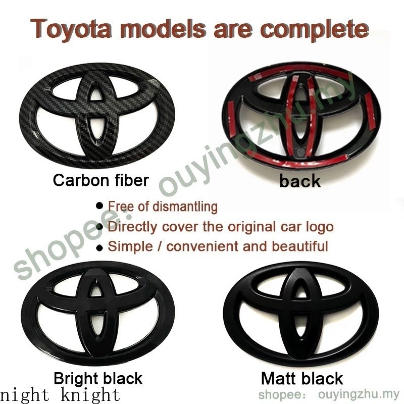 Toyota logo Yaris CAMRY COROLLA Vios logo Rav4 ป้ายโลโก้รถ พวงมาลัยป้ายหน้าและหลัง ฟรีรื้อ 12 13 14 15cm