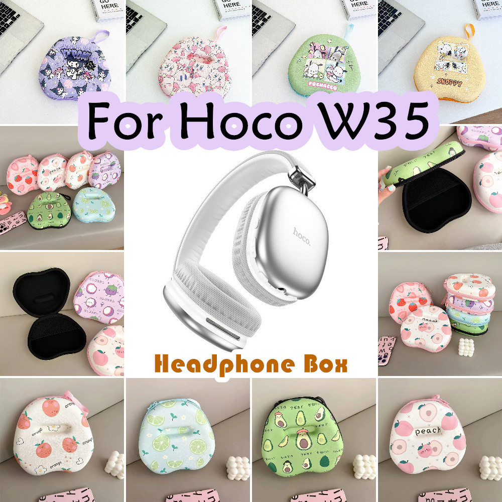 Case Home สําหรับ Hoco W35 เคสหูฟังการ์ตูนสร้างสรรค์ชุดหูฟังกระเป๋าเก็บปลอกกล่อง