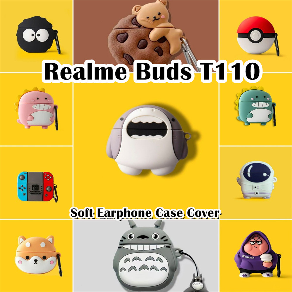 READY STOCK! นําไปใช้กับ Realme Buds T110 เคส Case เคสหูฟัง คู่ น่ารัก ซิลิโคนนุ่ม เคส เคสหูฟัง NO.1