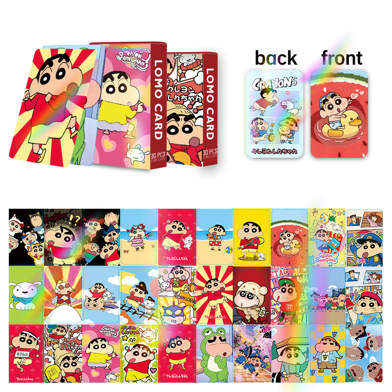 Crayon Shin-chan Laser Flash Lomo Card Photocard 30 ชิ้น/กล่อง ราคา ถูกที่สุด ดีลบีเคเค แกลเลอรีภาพที่ 7