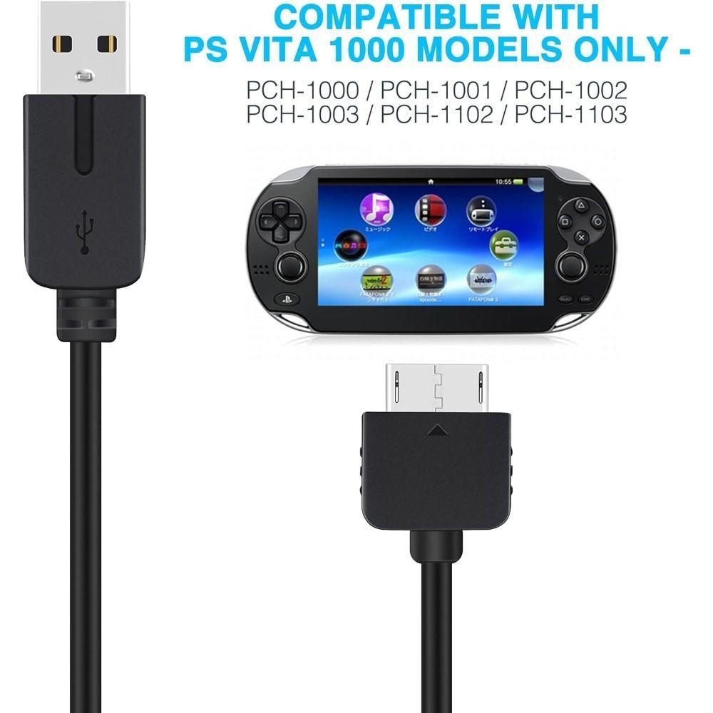 Breeze สําหรับสายชาร์จ PSVita, คอนโซลเกมมือถือ 1 ม. สายซิงค์ข้อมูล USB, ชุบนิกเกิลความเร็วสูง Stable Power Charger Line สําหรับ Playstation Vita 1000