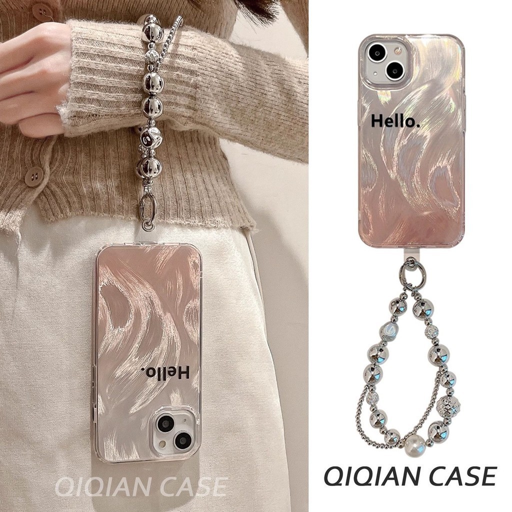 การไล่ระดับสีภาษาอังกฤษตัวย่อสีiphone 15 Promax Apple 14 เคสโทรศัพท์ 13 Soft Case 12 ขายร้อน 11 Anti Drop 7/8p Niche Insสร้อยข้อมือสไตล์