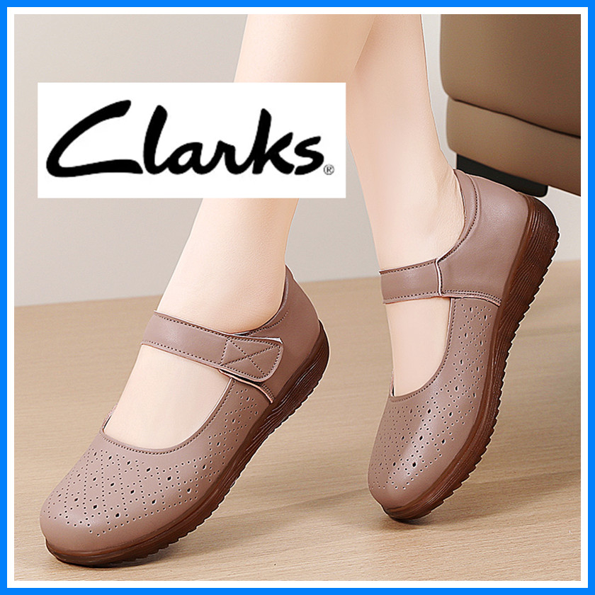 Ready STOCK รองเท้าผู้หญิง รองเท้าหนังลําลองผู้หญิง Clarks_ สุภาพสตรีรองเท้า Boat Shoes Flat Shoes ผ