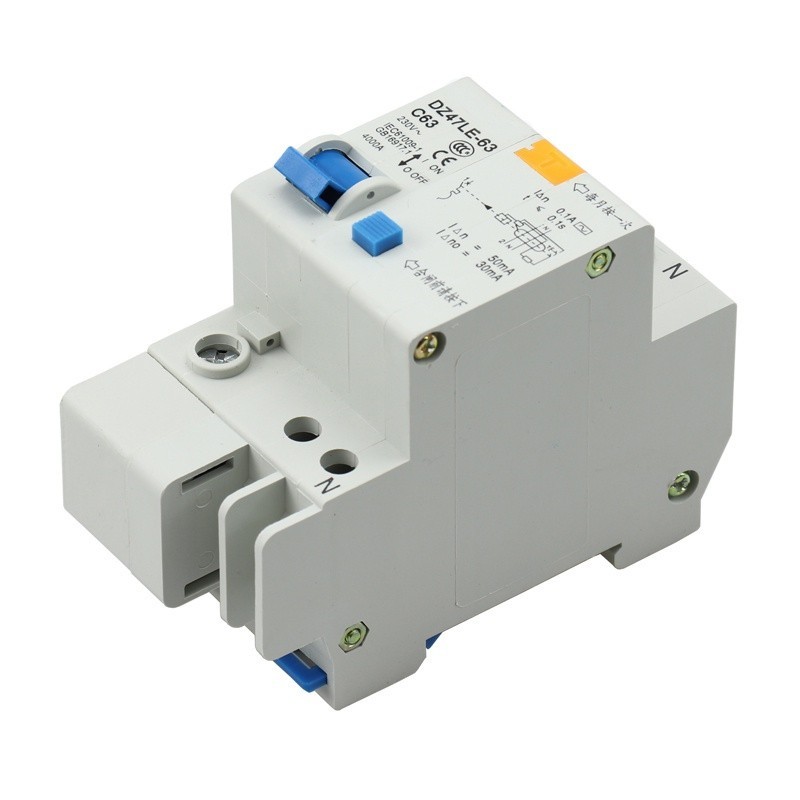 ✯230V switch circuit breaker 1P N Mini Residual current Circuit breaker Residual Current 6-63A mcb R