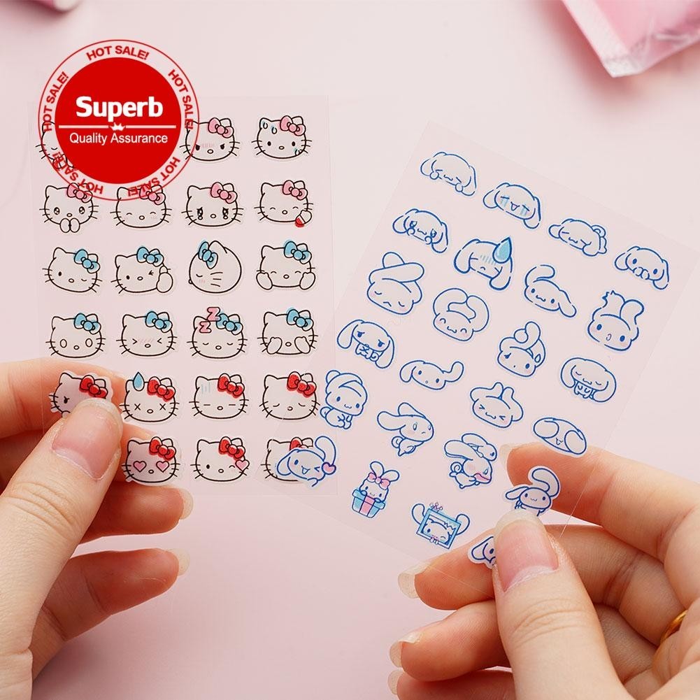 1 ถุง 24 แผ่นแปะสิว Pe Hydrocolloid สีที่มองไม่เห็นการ์ตูน Patch Care Patch สิวน่ารัก B4y8
