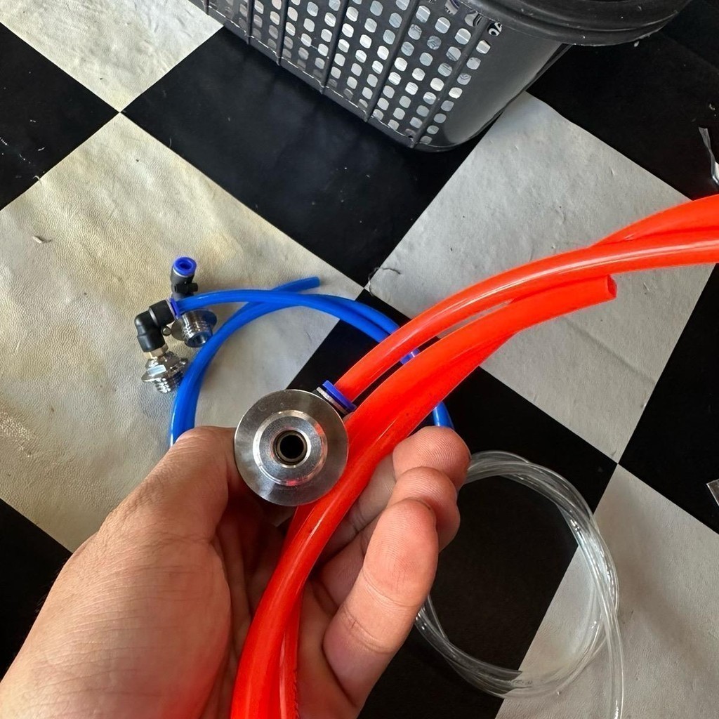 สายระบายน้ำมันเครื่อง+น็อตเลสปิดน้ำมัน+ฟิตติ้ง  HONDA / YAMAHA น็อตเลสกลึง สวยๆ (ระบายความร้อน) - รูปที่ 2